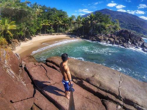 Praia do Português em Ubatuba