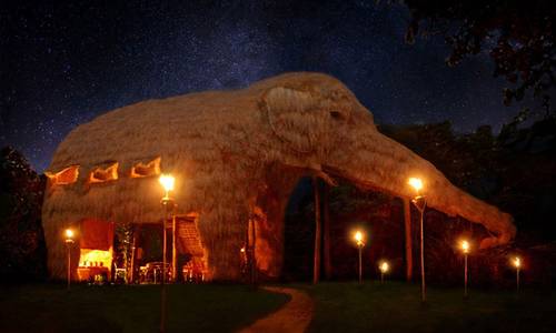 hotel elefante no Sri Lanka