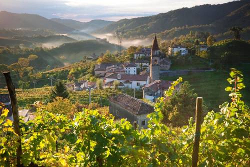 trilha na italia colinas do Prosecco