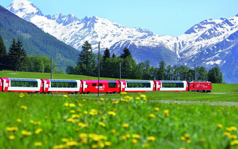 Viagem de trem na Europa