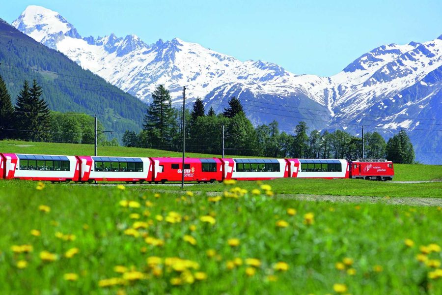Viagem de trem na Europa