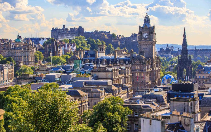 Pontos turísticos em Edimburgo