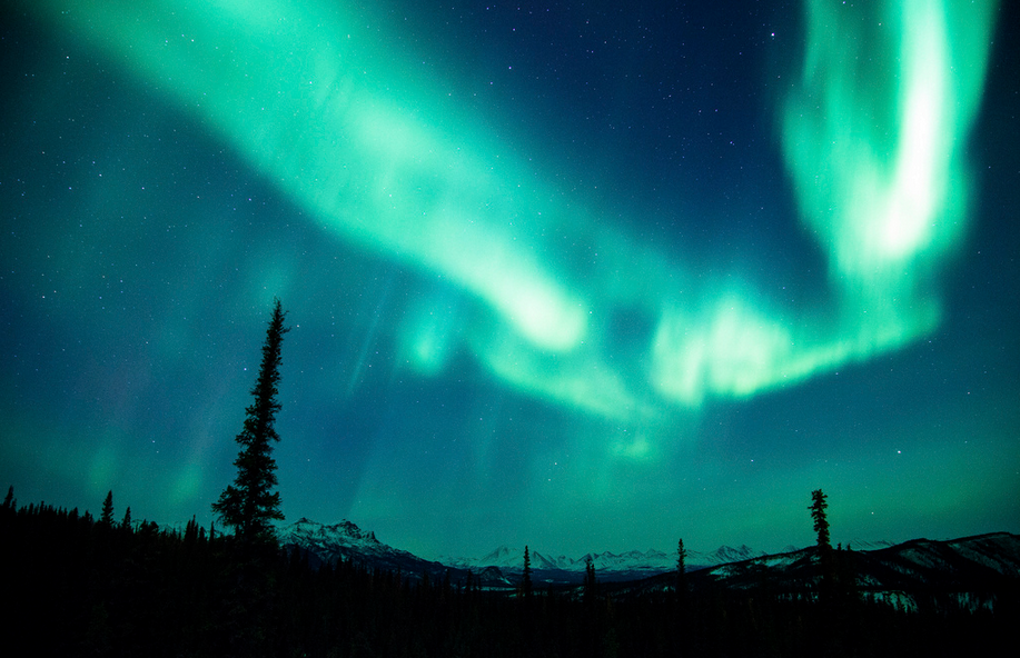 Alaska - Aurora boreal parque nacional denali