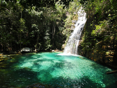 Santa Bárbara Chapada dos Veadeiros waterfall