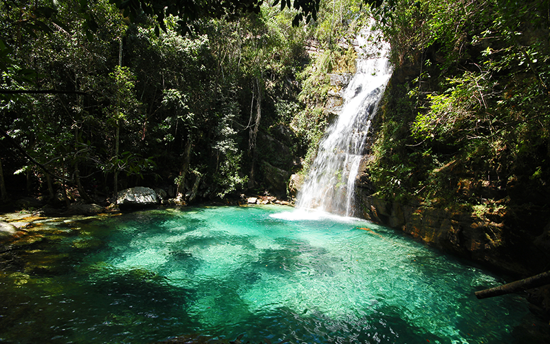Cachoeira Santa Bárbara Chapada dos Veadeiros