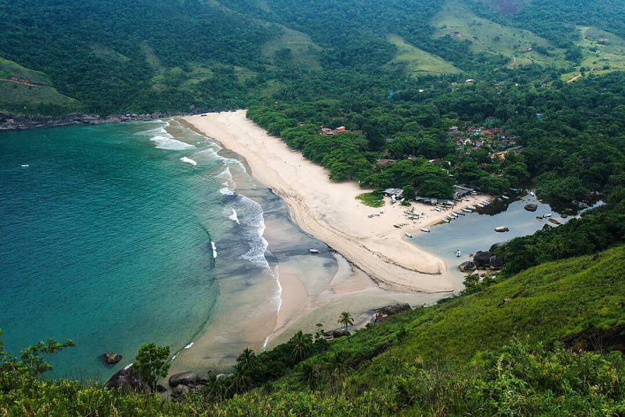 Ilhabela, no litoral do Brasil