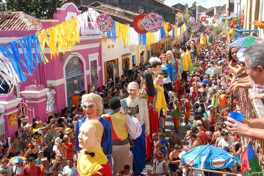 Carnival on the slopes of Olinda
