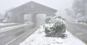 Neve em Gramado: frente fria pode deixar a cidade toda branca