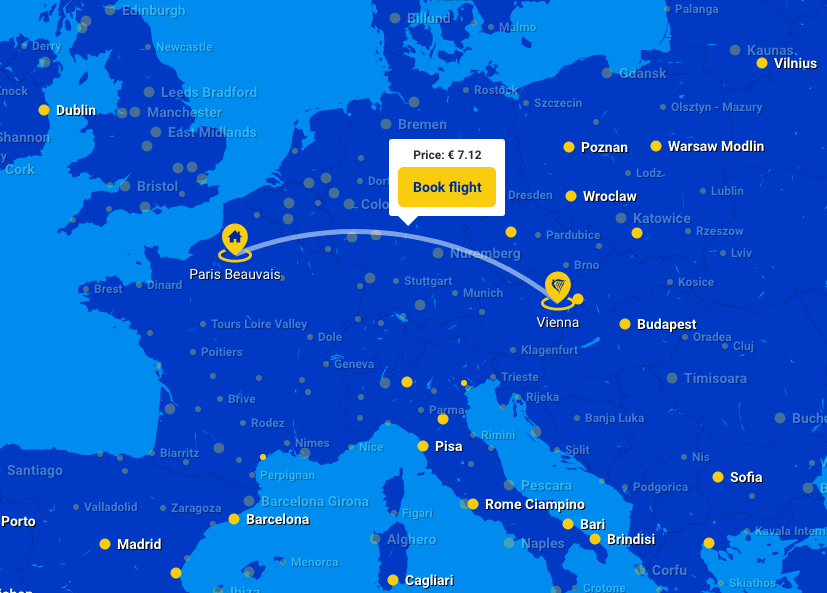 Cheap flights in Europe