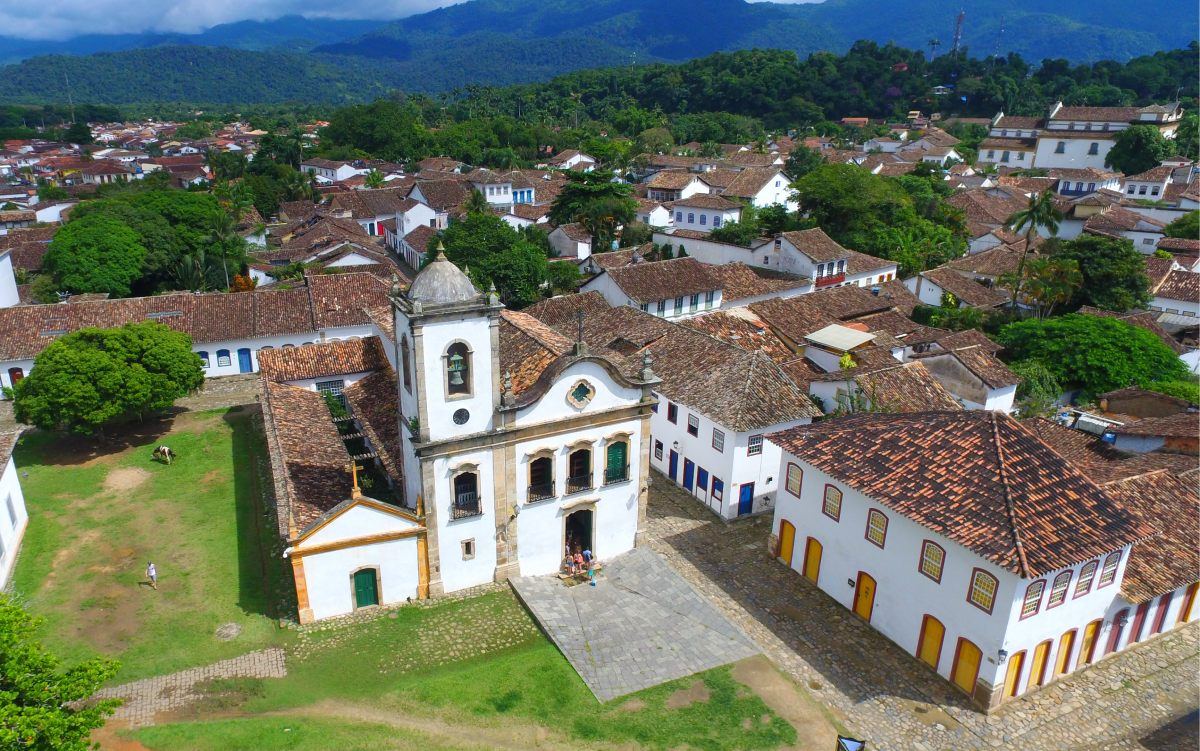 Aerial view of Paraty - Travel in Brazil