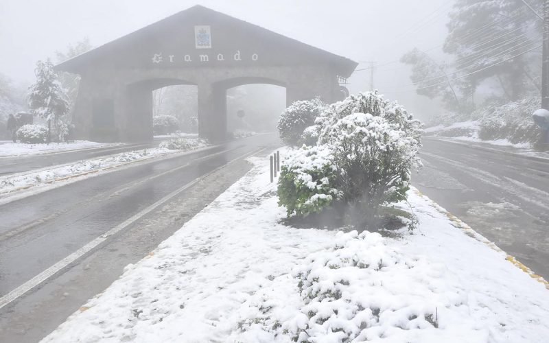 Frente fria neve no brasil