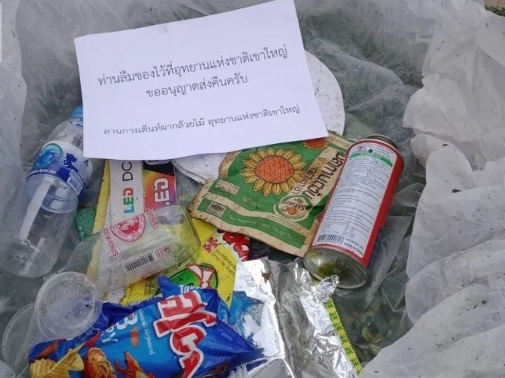 parque tailandês lixo
