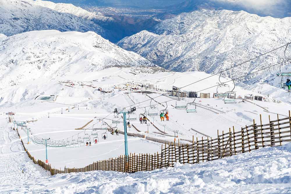 snow in south america