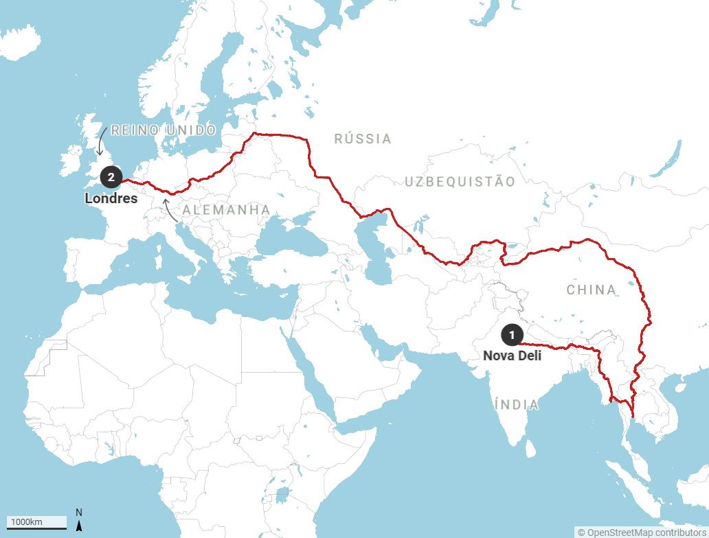 World's longest bus trip