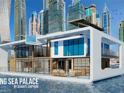 luxury floating resort in Dubai