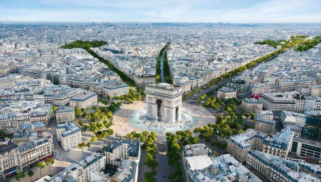 Champs-Élysées irá se tornar “um jardim extraordinário”