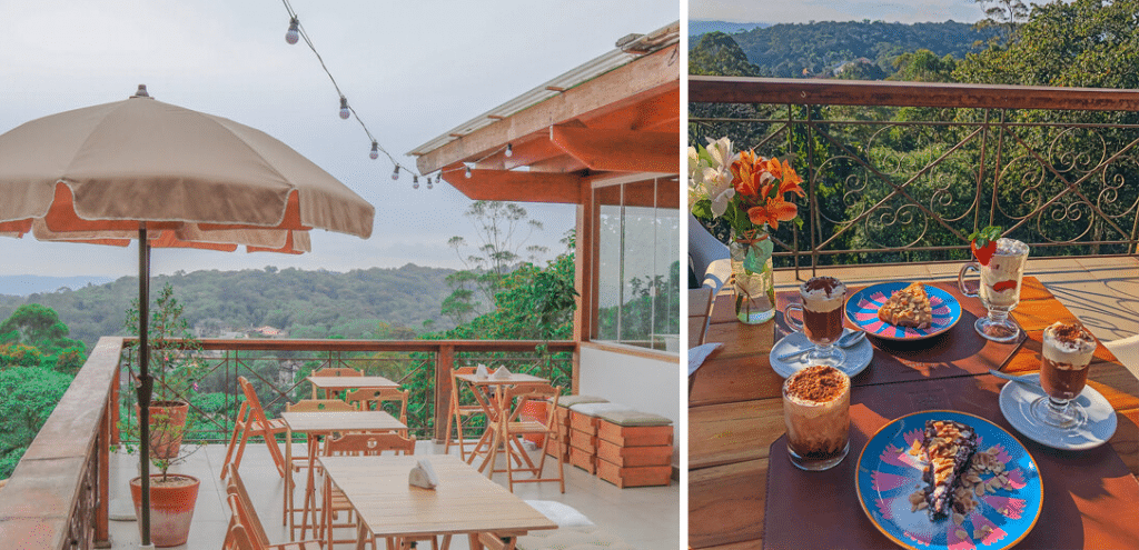 Frutta & Crema: restaurante italiano imerso na natureza tem vista para a Serra da Cantareira
