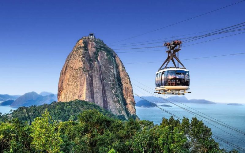 nova tirolesa no pão de açucar