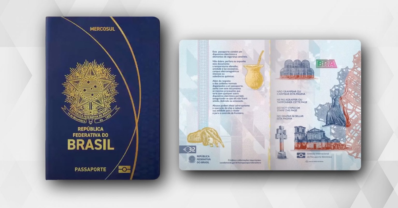 Governo divulga detalhes do novo passaporte brasileiro