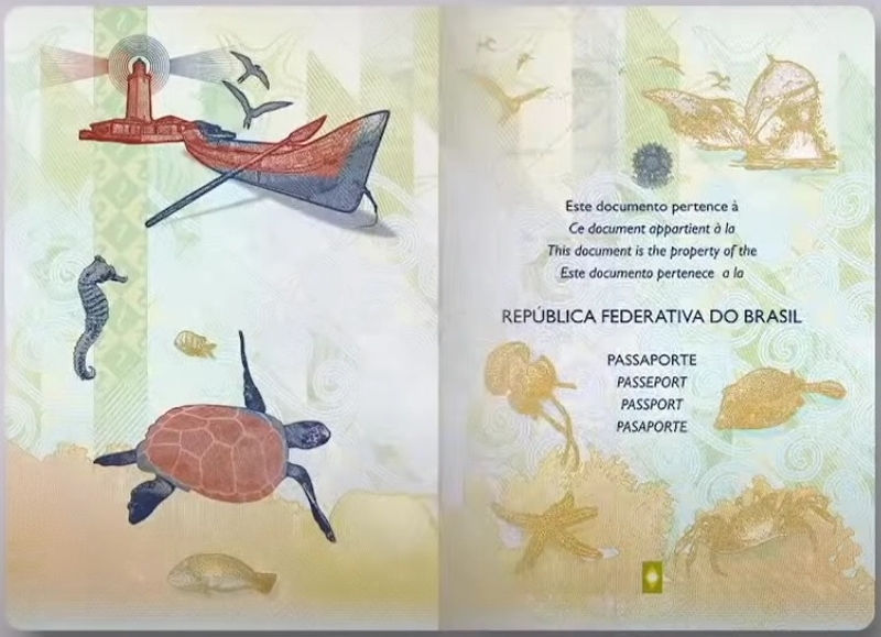 Páginas terão figuras da fauna e da flora do Brasil