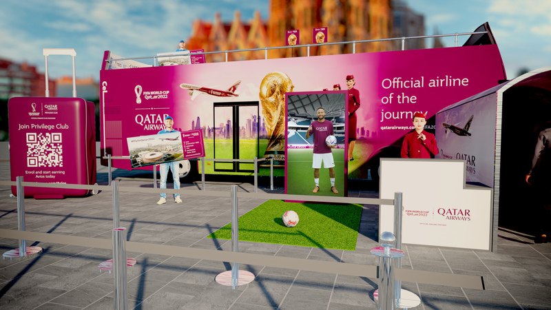 Ação da Qatar Airways para a Copa do Mundo