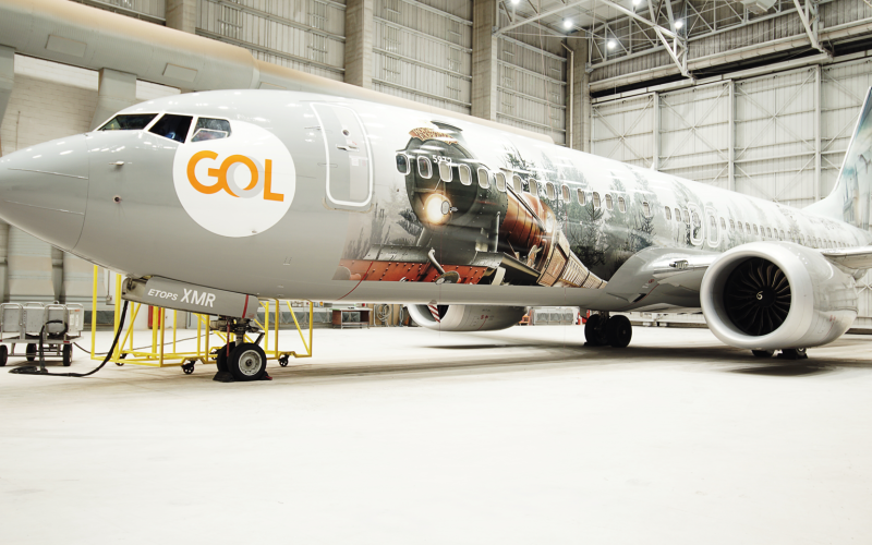 avião gol harry potter