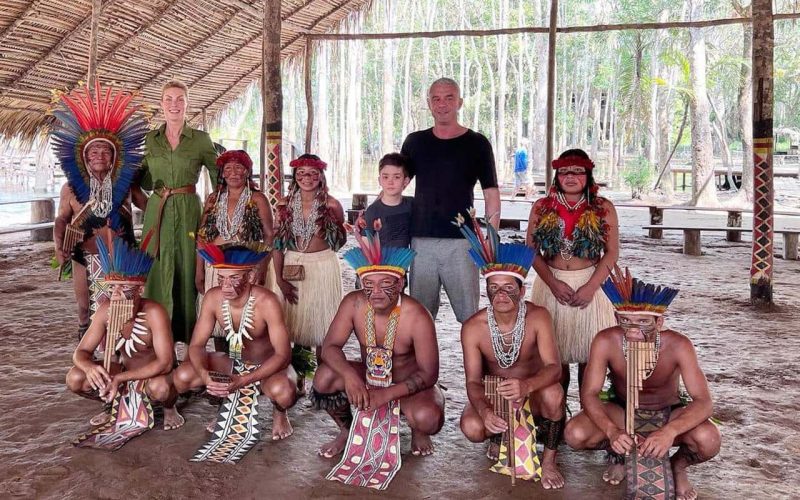 Férias na Amazônia: Ana Hickmann e família