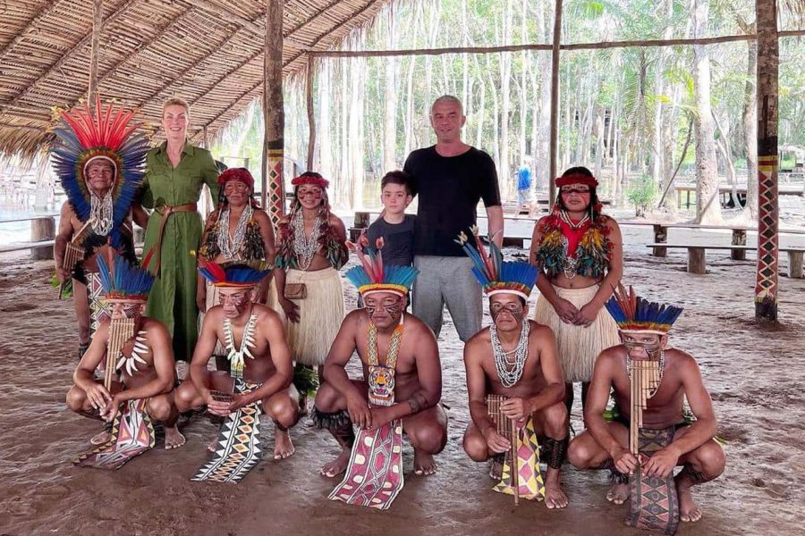 Férias na Amazônia: Ana Hickmann e família
