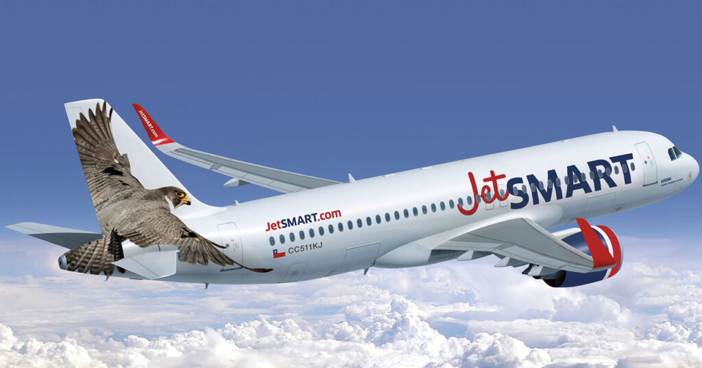 Low cost JetSmart opera voo Rio-Santiago