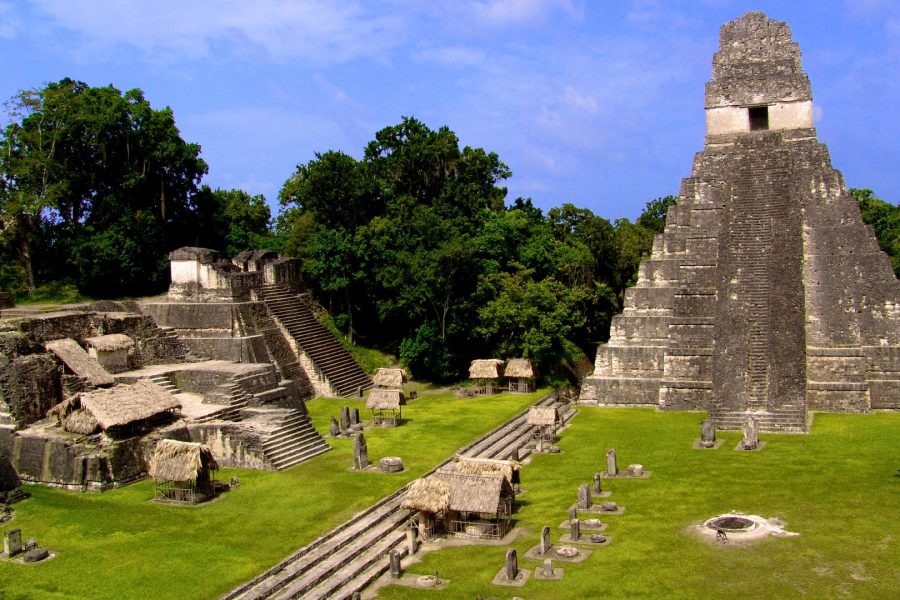 ruínas maias de Tikal na Guatemala
