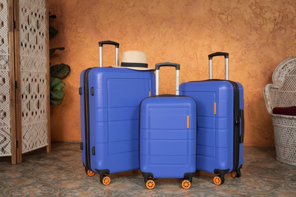 bagagem despachada azul