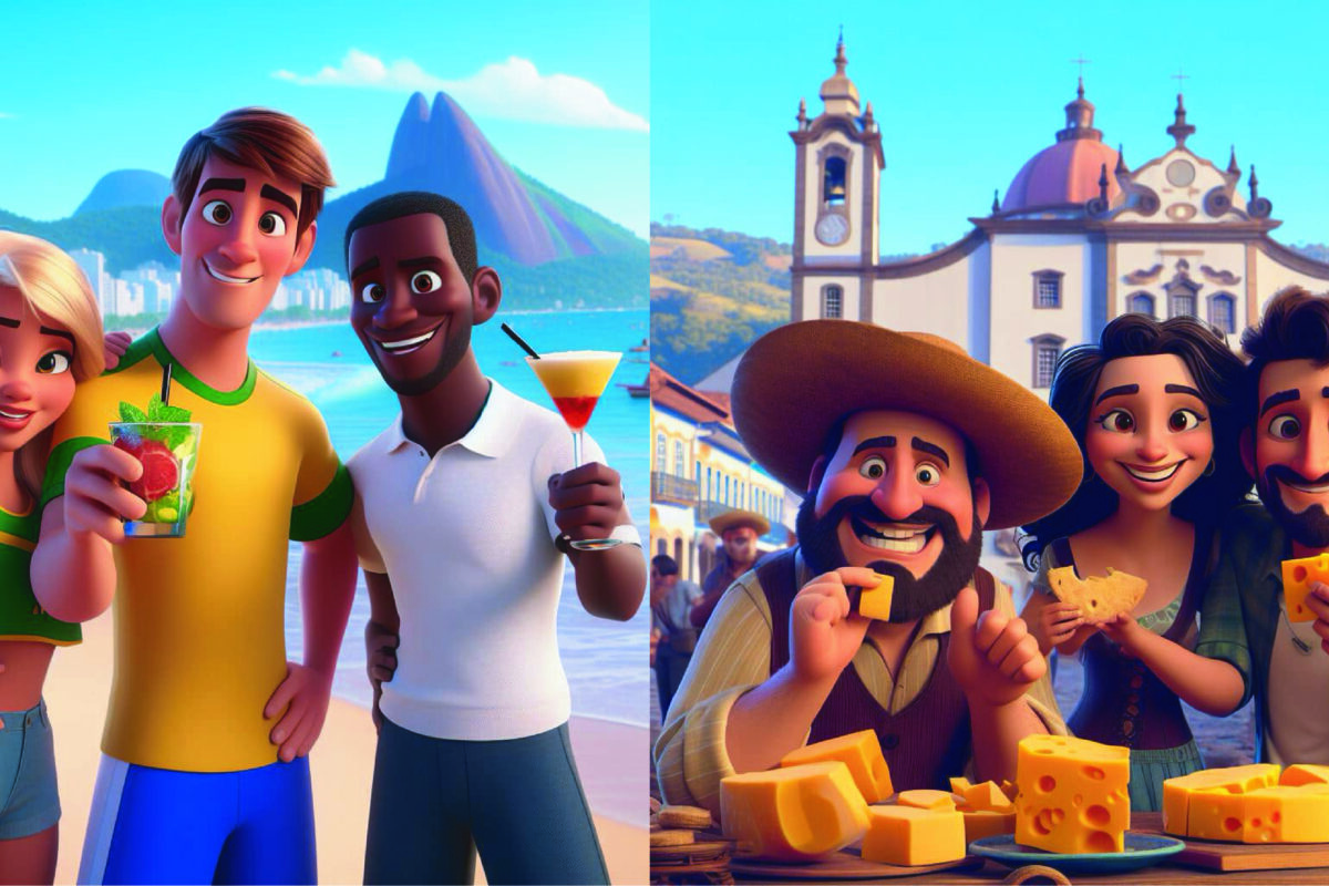 como seria o Brasil Pixar AI