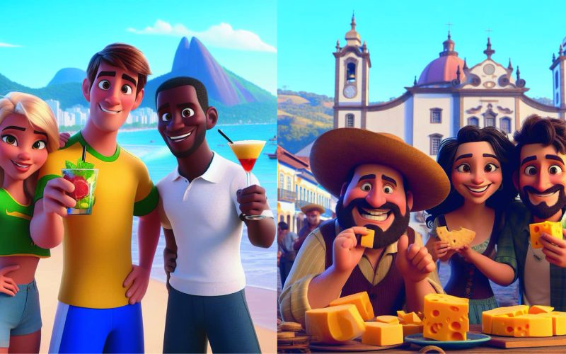 como seria o Brasil Pixar AI