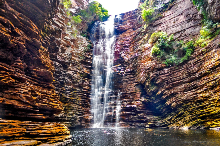 Cachoeira em Ibicoara, na Chapada Diamantina