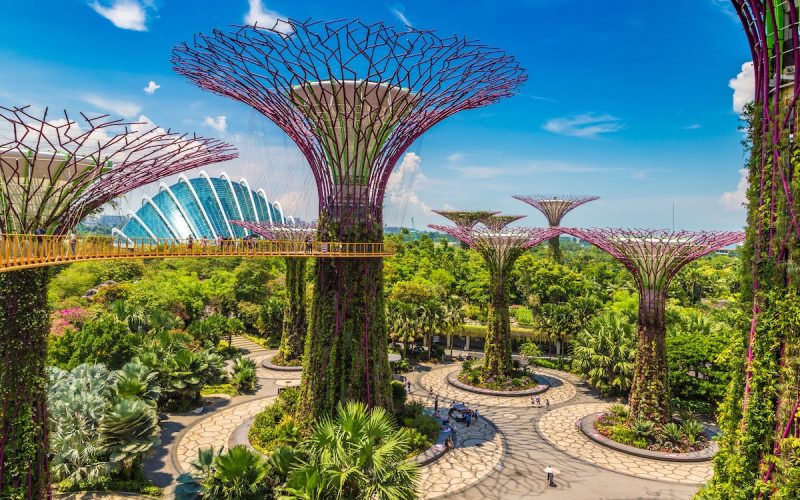 Jardins suspensos em Singapura. Destinos sustentáveis: Singapura está transformando o país através da bioarquitetura
