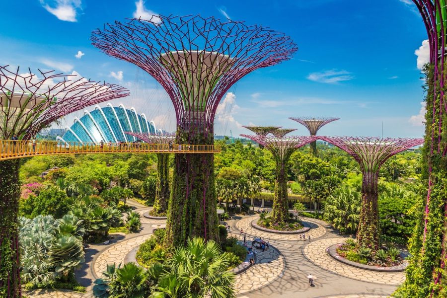 Jardins suspensos em Singapura. Destinos sustentáveis: Singapura está transformando o país através da bioarquitetura