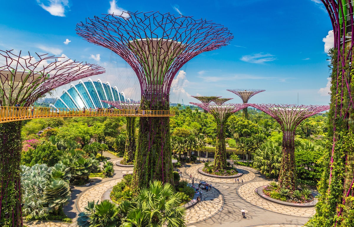 Jardins suspensos em Singapura. Destinos sustentáveis: Singapura está transformando o país através da bioarquitetura
