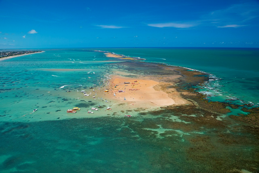 Praia da Areia Vermelha, no litoral da Paraíba