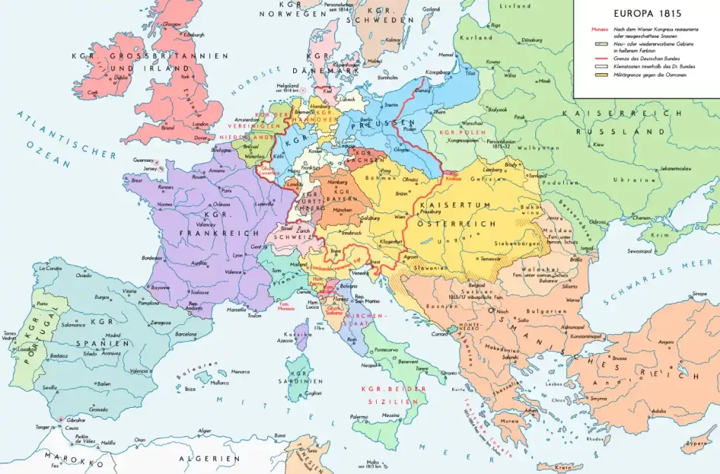 Mapa da Europa com nome dos países