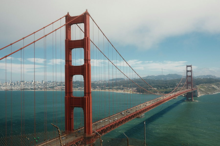 Golden Gate, um dos principais pontos turísticos de São Francisco