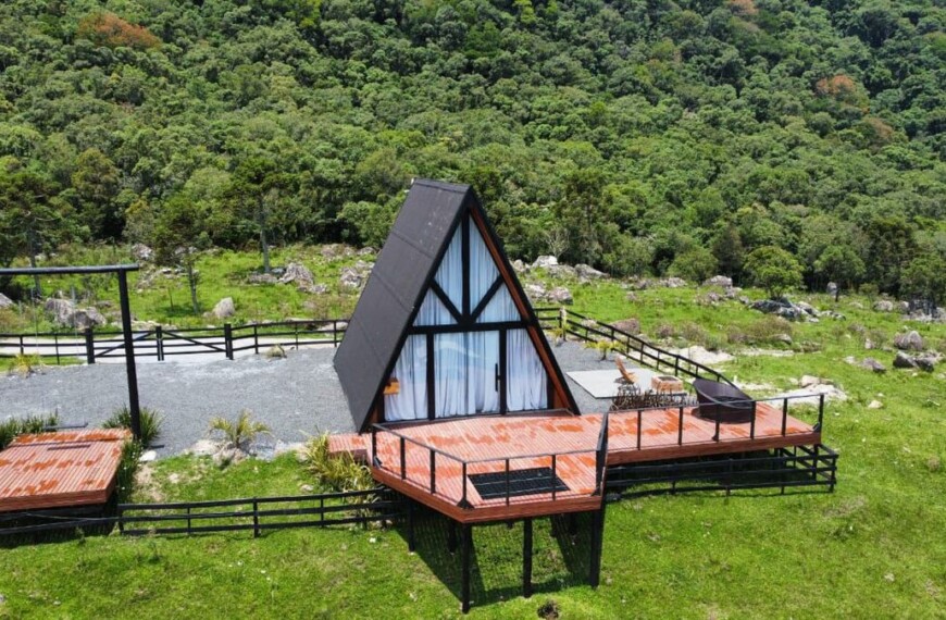 Cabana imersa na Serra Catarinense: um retiro dos sonhos