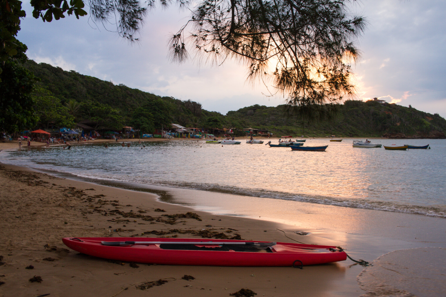 Uma das praias mais tranquilas de Búzios