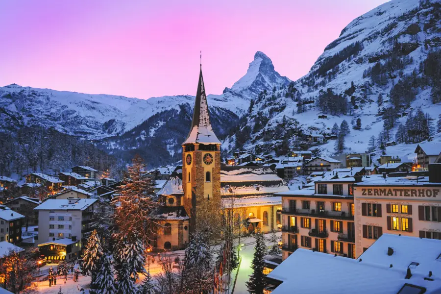 Zermatt, nos Alpes suíços