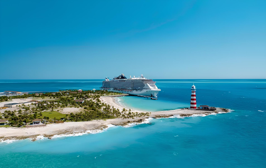 Ilha particular da MSC nas Bahamas