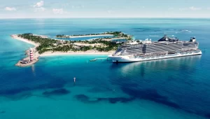 Ilha particular da MSC Ocean Cay