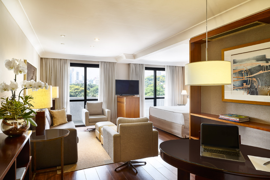 Hotel em São Paulo oferece suítes amplas
