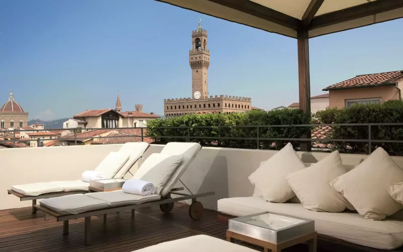 Rooftop com vista para Florença
