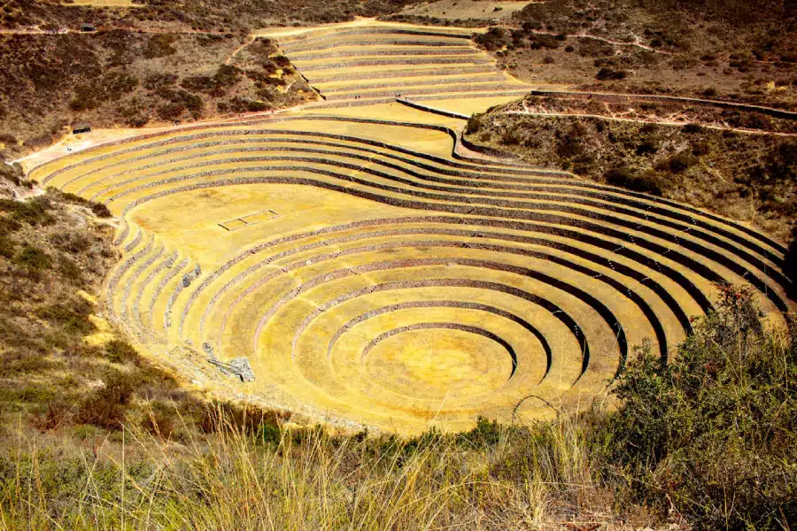Vista aérea do Vale Sagrado dos Incas, no Peru