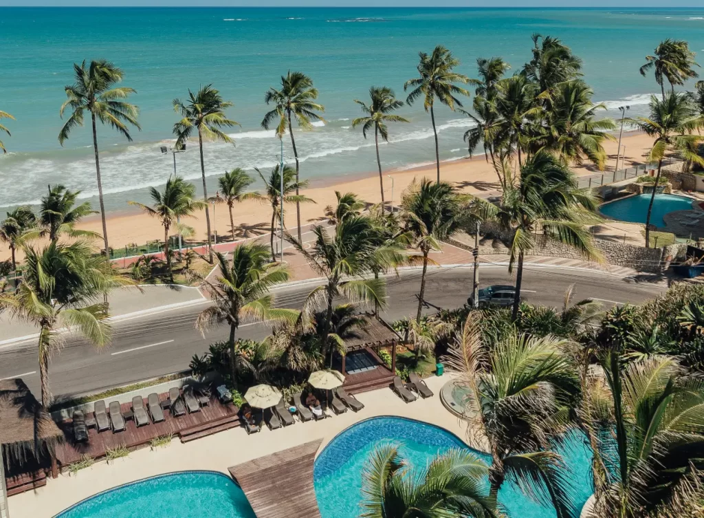 hotel de luxo com vista para o mar em Maceió