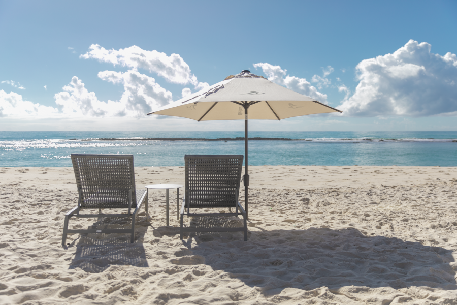 Vista da praia de Barra de São Miguel